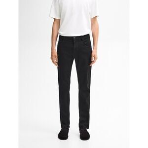 Massimo Dutti Mens Jeans EU 48 US 38 Ankle Slim Fit Denim Black 0034/034 NWT